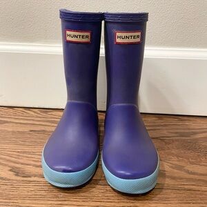 Hunter Kids Purple Rain Boots